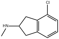 1H-Inden-2-amine, 4-chloro-2,3-dihydro-N-methyl- Struktur