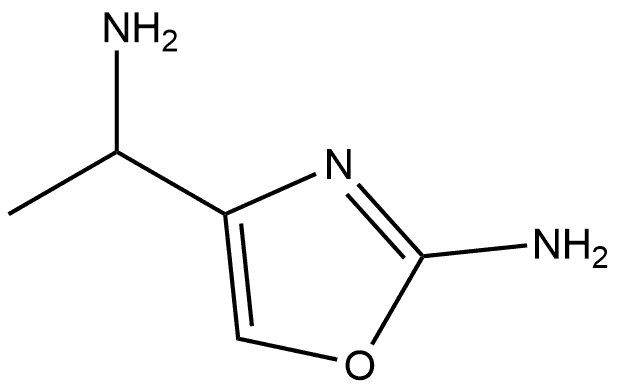 4-(1-aminoethyl)oxazol-2-amine Struktur