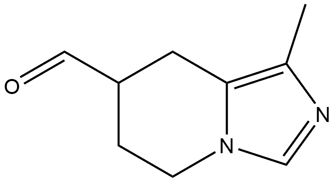 5,6,7,8-Tetrahydro-1-methylimidazo[1,5-a]pyridine-7-carboxaldehyde Struktur