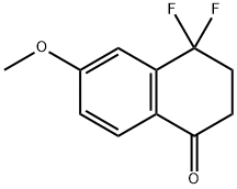 1(2H)-Naphthalenone, 4,4-difluoro-3,4-dihydro-6-methoxy- Struktur