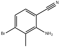 Benzonitrile, 2-amino-4-bromo-3-methyl- Struktur