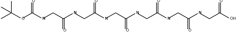 Glycine, N-[N-[N-[N-[N-[N-[(1,1-dimethylethoxy)carbonyl]glycyl]glycyl]glycyl]glycyl]glycyl]- (9CI) Struktur