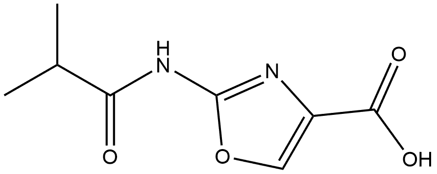 2-isobutyramidooxazole-4-carboxylic acid Struktur