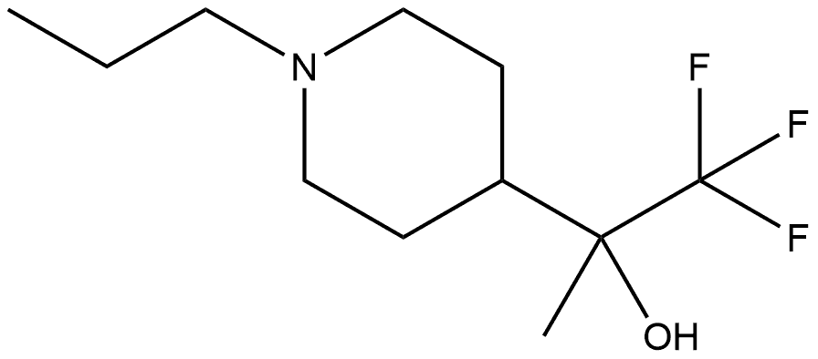 1,1,1-trifluoro-2-(1-propylpiperidin-4-yl)propan-2-ol Struktur