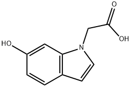 2-(6-hydroxy-1H-indol-1-yl)acetic acid Struktur