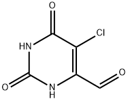 4-Pyrimidinecarboxaldehyde, 5-chloro-1,2,3,6-tetrahydro-2,6-dioxo- Struktur