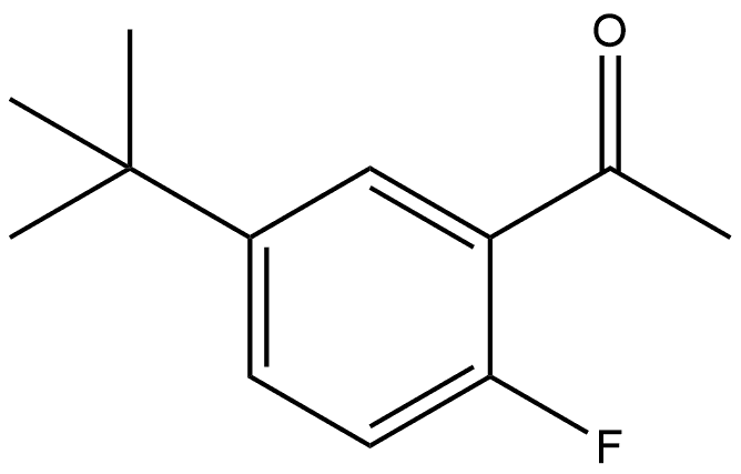 1-[5-(1,1-Dimethylethyl)-2-fluorophenyl]ethanone Struktur