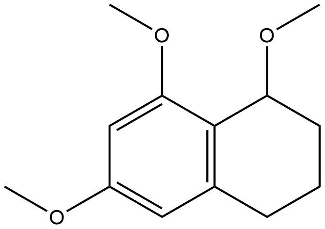 1,2,3,4-Tetrahydro-1,6,8-trimethoxynaphthalene Struktur