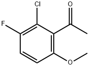 Ethanone, 1-(2-chloro-3-fluoro-6-methoxyphenyl)- Struktur