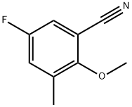 Benzonitrile, 5-fluoro-2-methoxy-3-methyl- Struktur