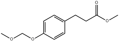 Benzenepropanoic acid, 4-(methoxymethoxy)-, methyl ester Struktur