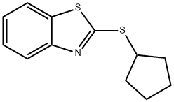 Benzothiazole, 2-(cyclopentylthio)- Struktur