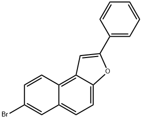 Naphtho[2,1-b]furan, 7-bromo-2-phenyl- Struktur