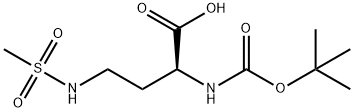 Butanoic acid, 2-[[(1,1-dimethylethoxy)carbonyl]amino]-4-[(methylsulfonyl)amino]-, (2S)-|