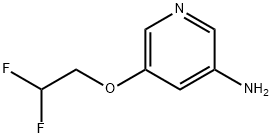 3-Pyridinamine, 5-(2,2-difluoroethoxy)- Struktur