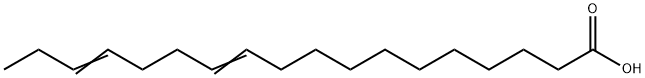 11,15-Octadecadienoic acid Struktur