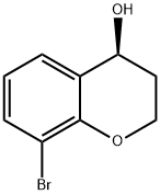 2H-1-Benzopyran-4-ol, 8-bromo-3,4-dihydro-, (4S)- Struktur