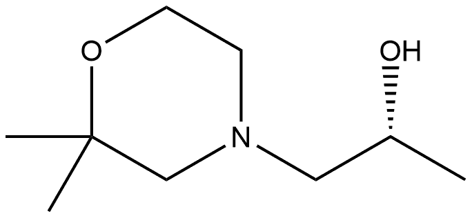 4-Morpholineethanol,α,2,2-trimethyl-,(αR)- Struktur