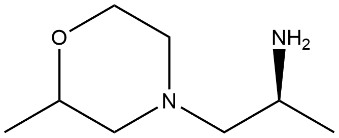 4-Morpholineethanamine,α,2-dimethyl-,(αS)- Struktur