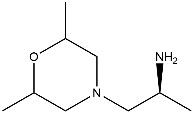 4-Morpholineethanamine,α,2,6-trimethyl-,(αS)- Struktur