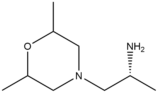 4-Morpholineethanamine,α,2,6-trimethyl-,(αR)- Struktur