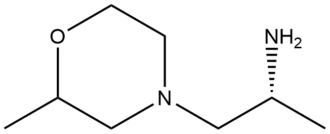 4-Morpholineethanamine,α,2-dimethyl-,(αR)- Struktur