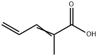 2,4-Pentadienoic acid, 2-methyl- Struktur