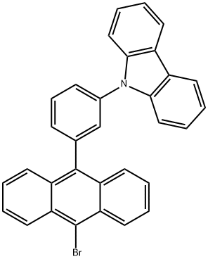 9-(3-(10-bromoanthracen-9-yl)phenyl)-9H-carbazole Struktur