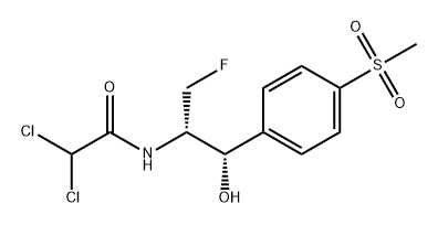 Acetamide, 2,2-dichloro-N-[1-(fluoromethyl)-2-hydroxy-2-[4-(methylsulfonyl)phenyl]ethyl]-, [S-(R*,R*)]- (9CI) Struktur