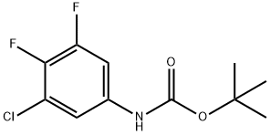 Carbamic acid, N-(3-chloro-4,5-difluorophenyl)-, 1,1-dimethylethyl ester Struktur