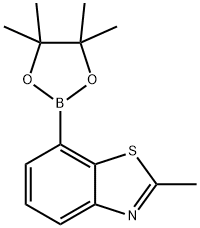 Benzothiazole, 2-methyl-7-(4,4,5,5-tetramethyl-1,3,2-dioxaborolan-2-yl)- Struktur