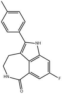 6H-Pyrrolo[4,3,2-ef][2]benzazepin-6-one, 8-fluoro-1,3,4,5-tetrahydro-2-(4-methylphenyl)- Struktur