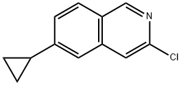 Isoquinoline, 3-chloro-6-cyclopropyl- Struktur