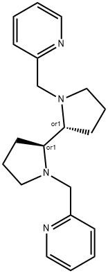 trans-1,1'-Bis(pyridin-2-ylmethyl)-2,2'-bipyrrolidine Struktur