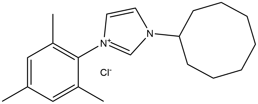 1-Cyclooctyl-3-mesityl-1H-imidazol-3-ium chloride Struktur