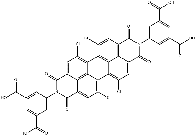 1,6,7,12-tetrachloropylene di-m-phthalic acid amide Struktur