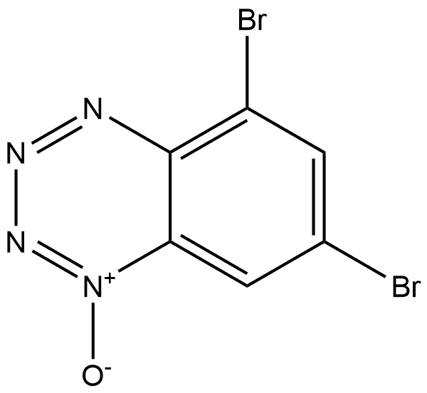 Benzotetrazine, 5,7-dibromo-, 1-oxide Struktur