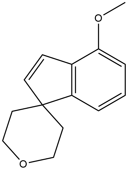 2′,3′,5′,6′-Tetrahydro-4-methoxyspiro[1H-indene-1,4′-[4H]pyran Struktur