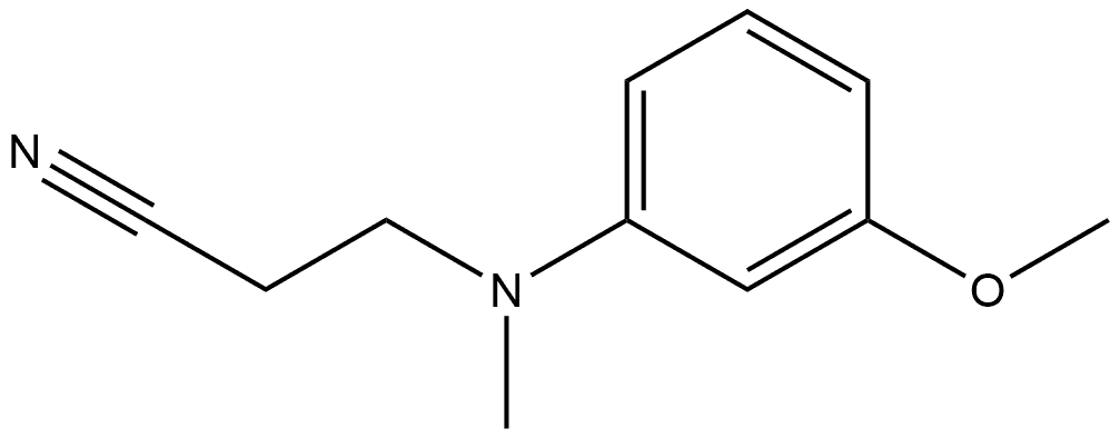 3-{[(3-methoxyphenyl)methyl]amino}propanenitrile Struktur