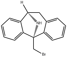 5H-Dibenzo[a,d]cyclohepten-5,10-imine, 5-(bromomethyl)-10,11-dihydro-, (5S,10R)- Struktur