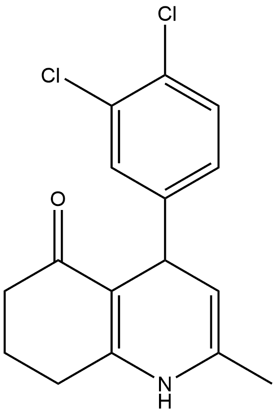 4-(3,4-Dichlorophenyl)-4,6,7,8-tetrahydro-2-methyl-5(1H)-quinolinone Struktur