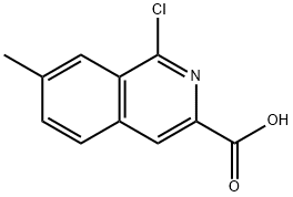 3-Isoquinolinecarboxylic acid, 1-chloro-7-methyl- Struktur