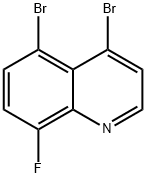 4,5-dibromo-8-fluoroquinoline Struktur