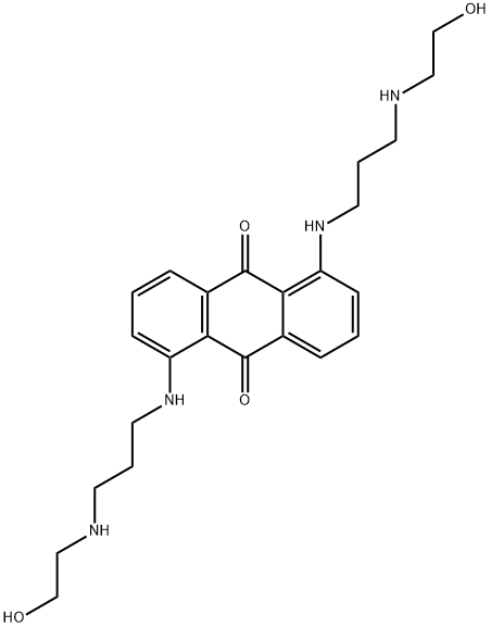 9,10-Anthracenedione, 1,5-bis[[3-[(2-hydroxyethyl)amino]propyl]amino]- Struktur