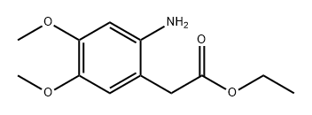 Benzeneacetic acid, 2-amino-4,5-dimethoxy-, ethyl ester Struktur