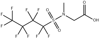 Perfluorbutanesulfonylamide(N-methyl)acetate Struktur