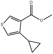 Methyl 3-cyclopropylthiophene-4-carboxylate Struktur