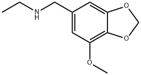 1,3-Benzodioxole-5-methanamine, N-ethyl-7-methoxy- Struktur