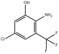 Phenol, 2-amino-5-chloro-3-(trifluoromethyl)- Struktur