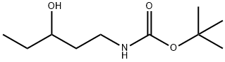 Carbamic acid, N-(3-hydroxypentyl)-, 1,1-dimethylethyl ester Struktur